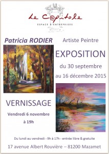 Affiche expo. Patricica Rodier - 31911