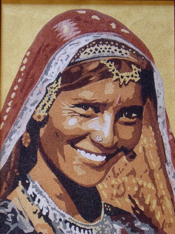 Portrait d'indienne